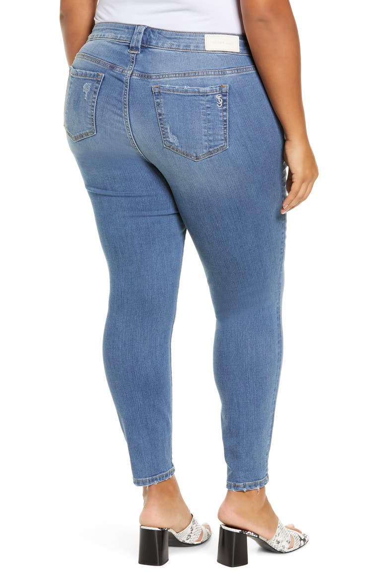 Ankle Denim Leggings, Alternate, color, HAZEL
