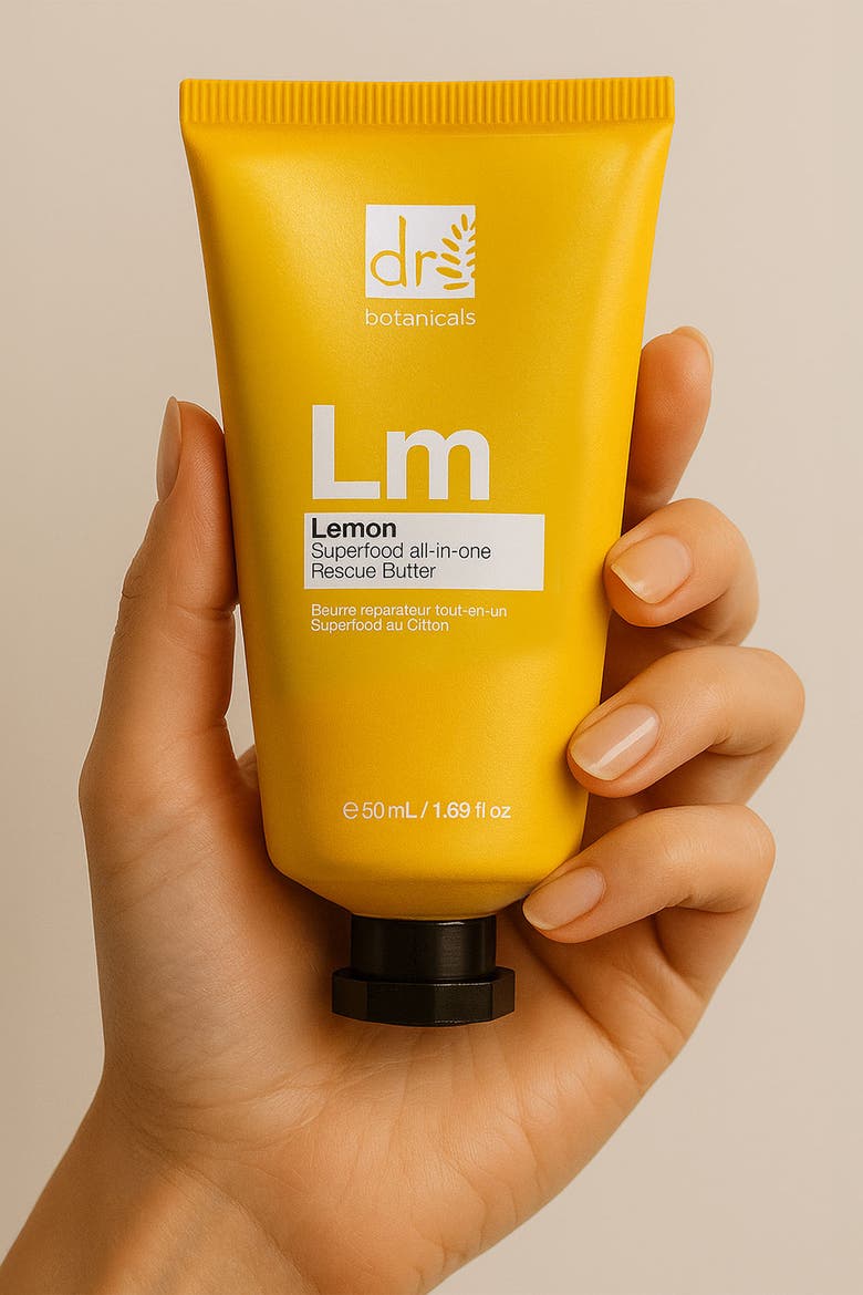Lemon Superfood All-In-One Rescue Butter 50ml for Anti-Aging, Brightening, Alternate, color, White