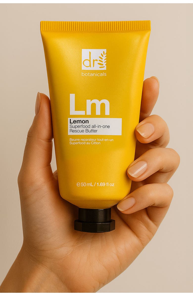 DR BOTANICALS Lemon Superfood All-In-One Rescue Butter Duo Pack 100ml, Alternate, color, White