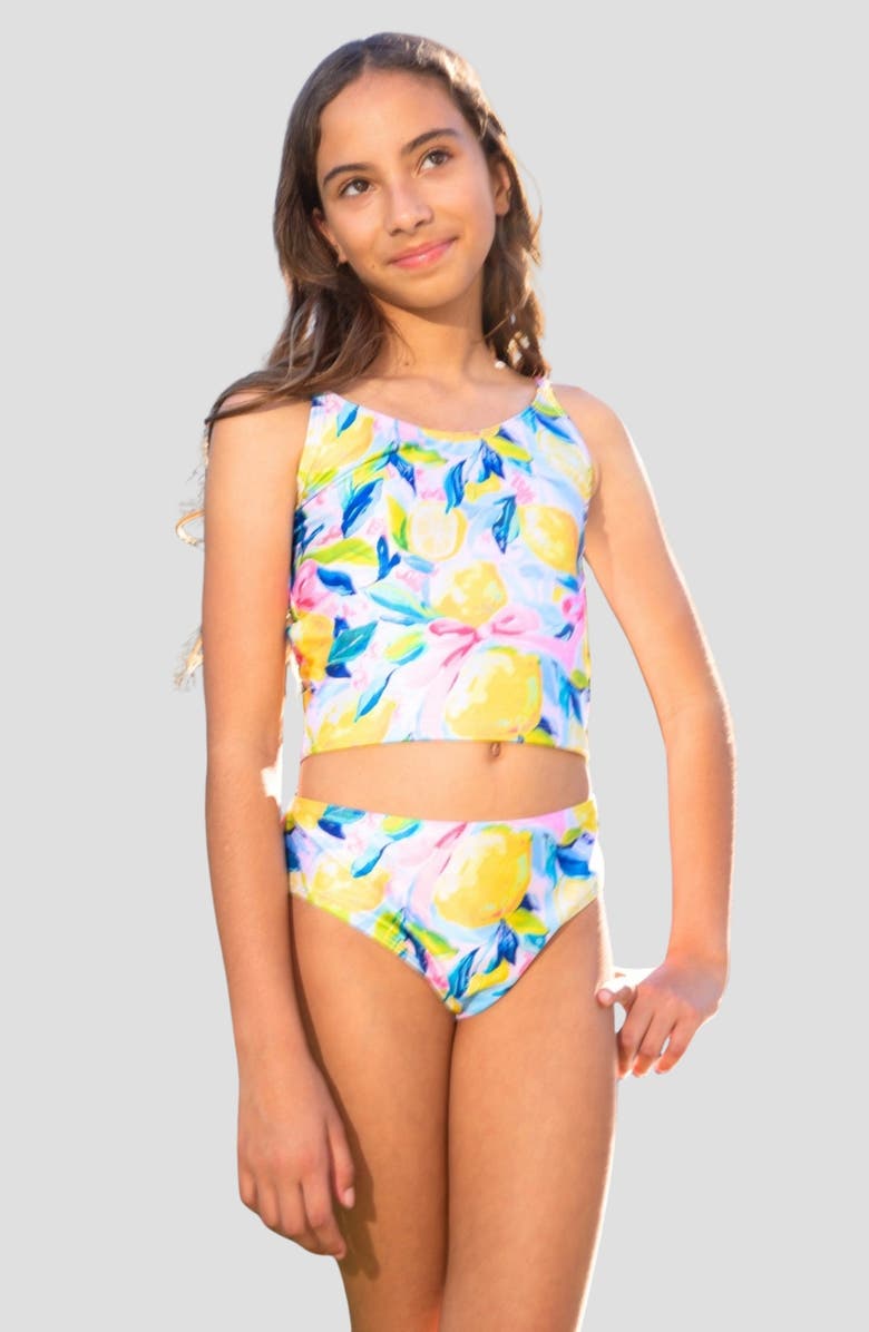 PixieLane Kids' Tankini Two-Piece Swimsuit, Alternate, color,