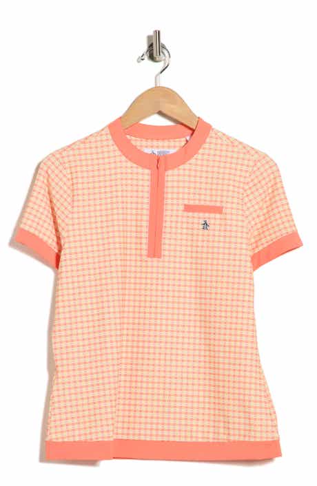 ORIGINAL PENGUIN GOLF Pete's Bow Tie Colorblock Quarter Zip Golf Polo