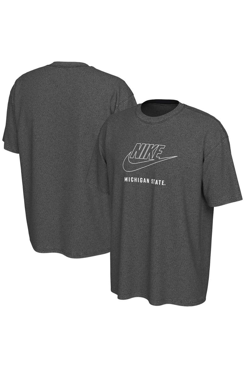 Men's Nike Charcoal Michigan State Spartans Washed Max90 T-Shirt, Main, color, Charcoal