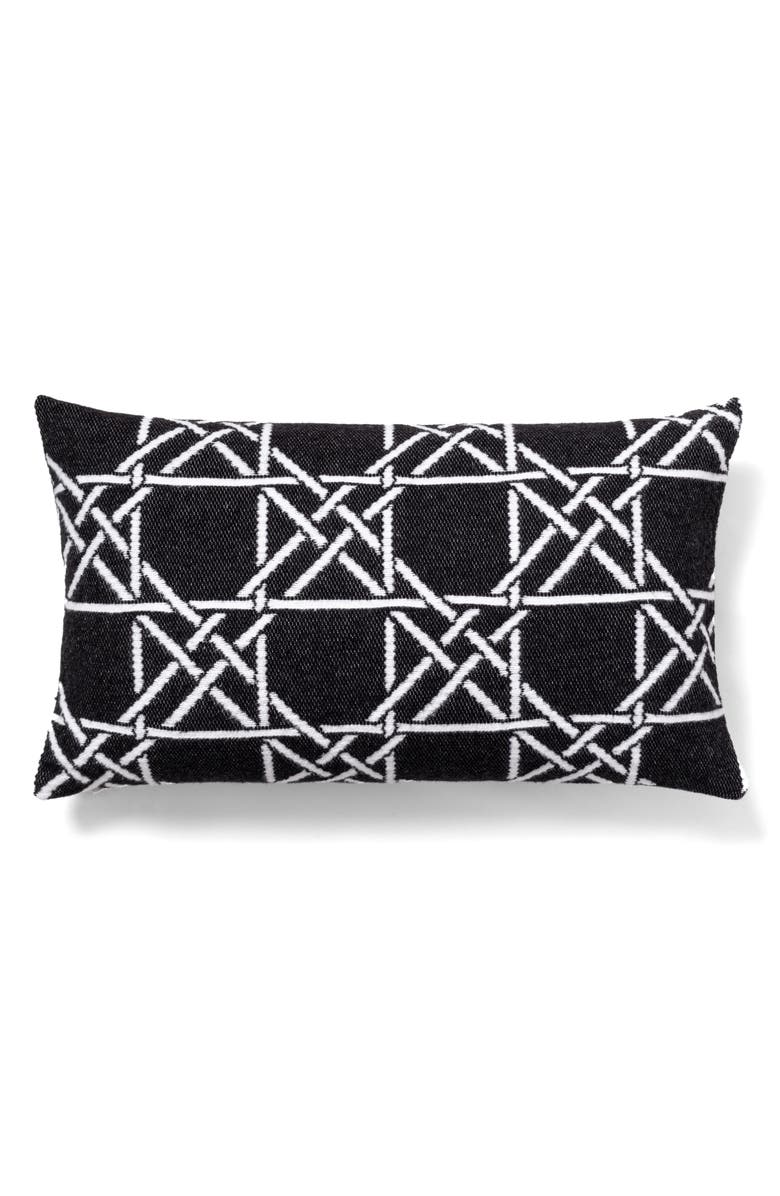 Brooks Brothers Lattice Work Decorative Throw Pillow, Main, color, Black