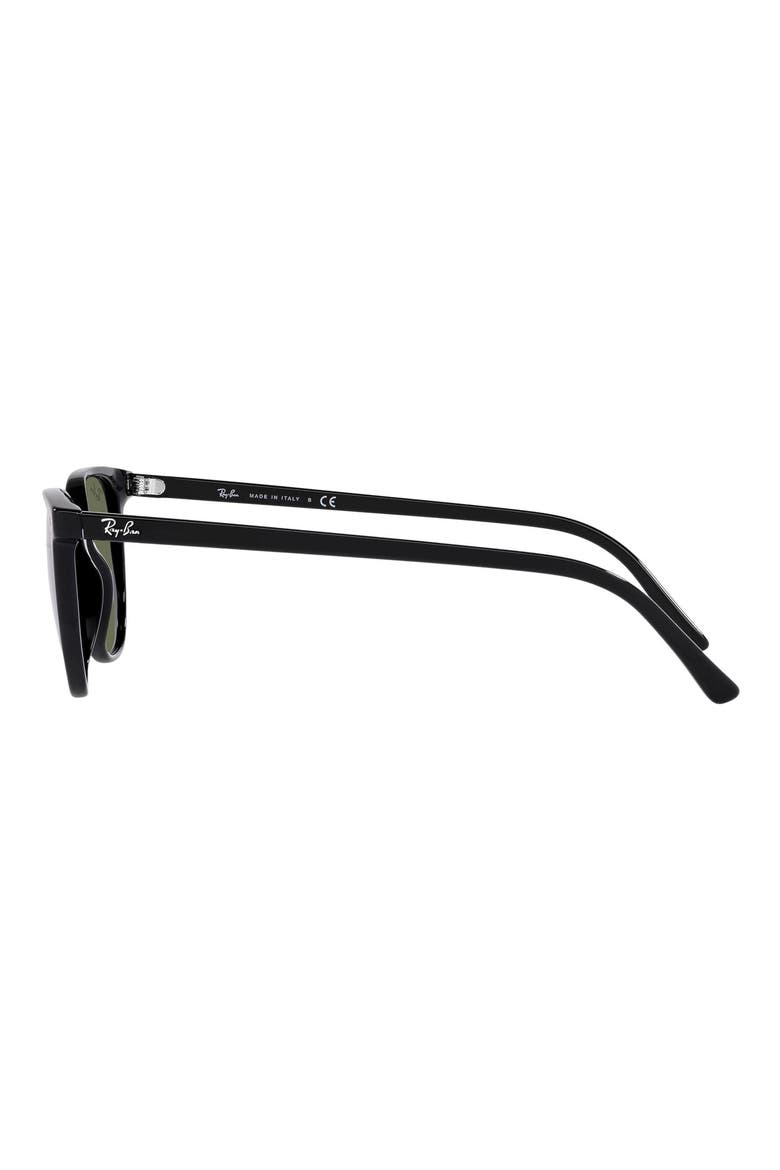 54mm Square Sunglasses, Alternate, color, SHINY BLACK