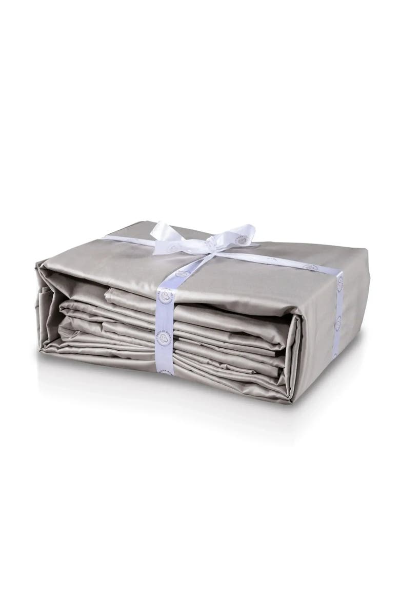 Organic Cotton Sheet Set, Main, color, Light Gray