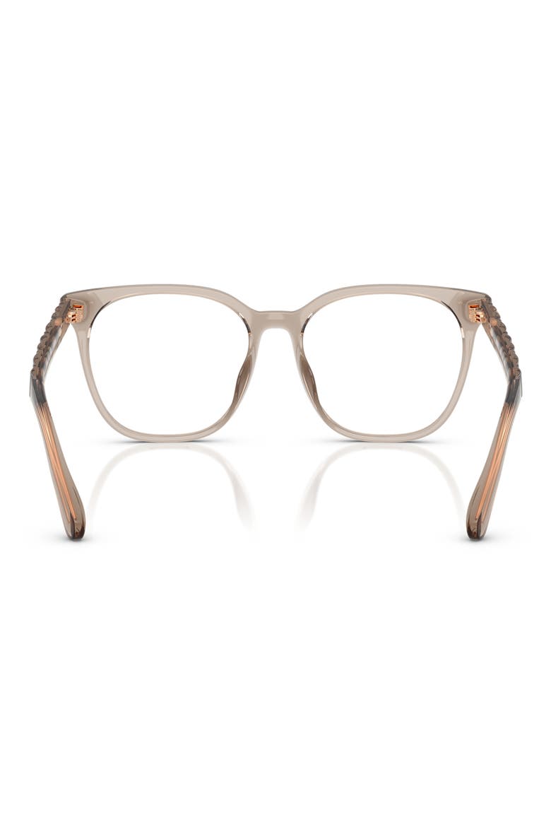 54mm Square Optical Glasses, Alternate, color, BROWN