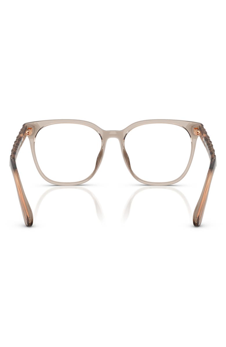 COACH 54mm Square Optical Glasses, Alternate, color, Brown