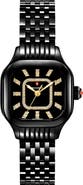 MICHELE Meggie Noir Diamond Dial Bracelet Watch, 29mm