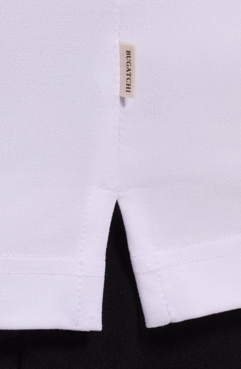 Bugatchi Performance Tipped Polo, Alternate, color, White