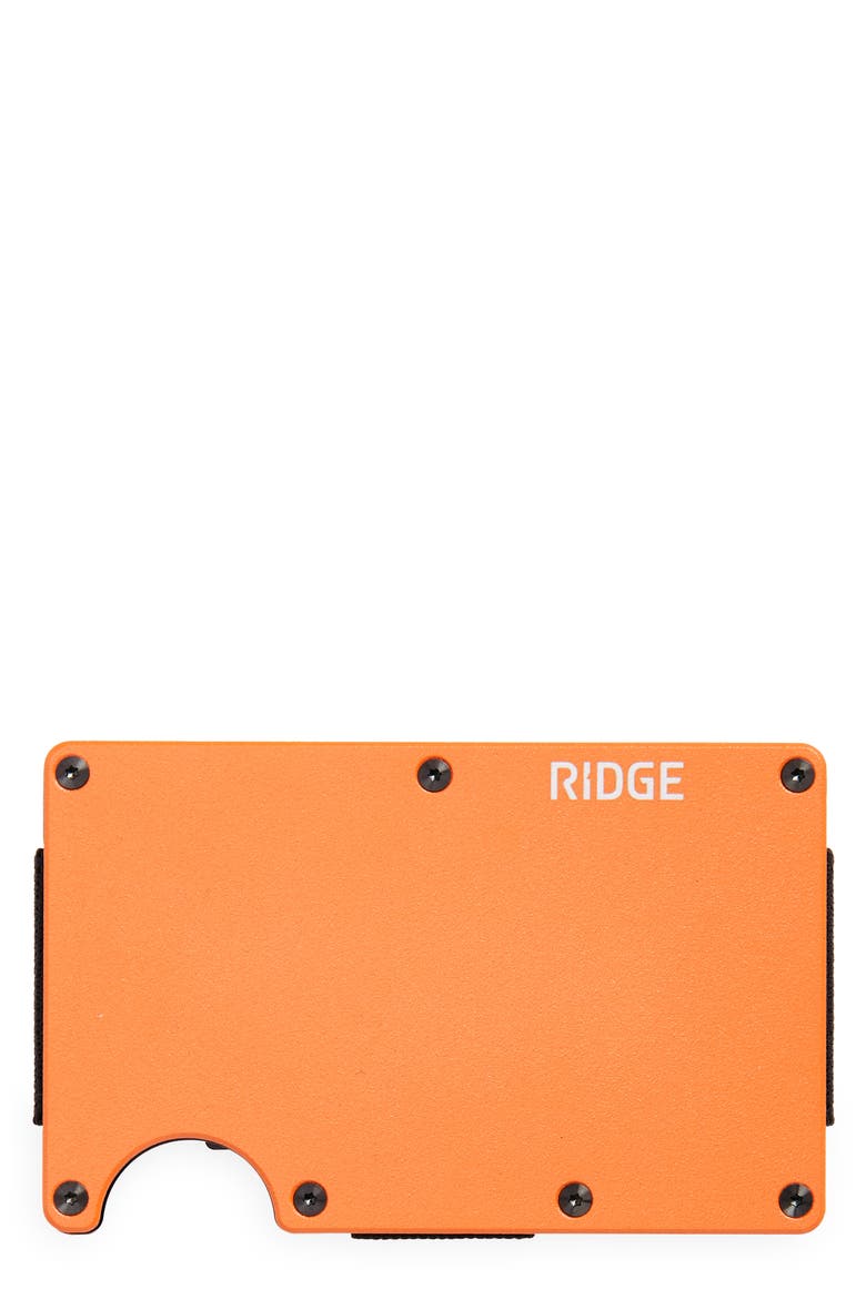 RFID-Blocking Aluminum Cash Strap Wallet, Main, color, BASECAMP ORANGE