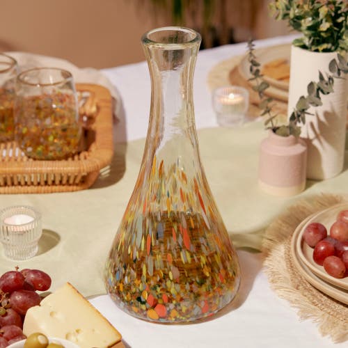 Twine Segunda Vida Artistico Recycled Wine Decanter In Multicolor