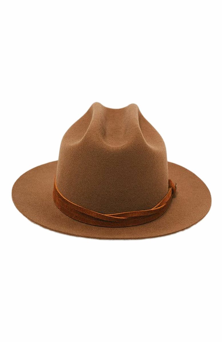 Two Roads Hat Co. Elliston Rancher Hat, Alternate, color, Brown