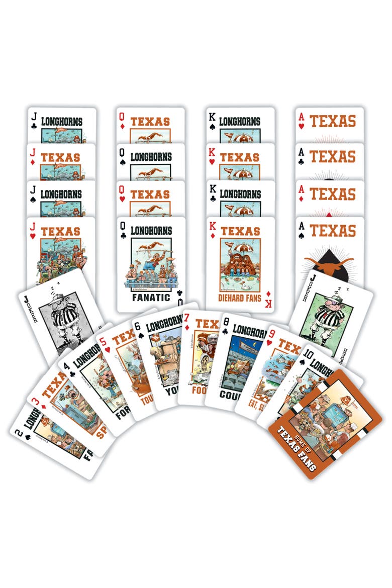 Texas Longhorns Fan Deck Playing Cards, Alternate, color, Multicolor
