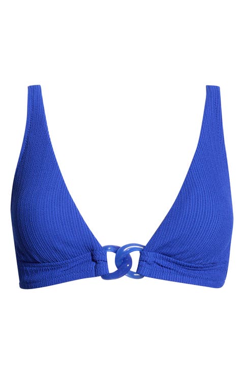 Rib Triangle Bikini Top