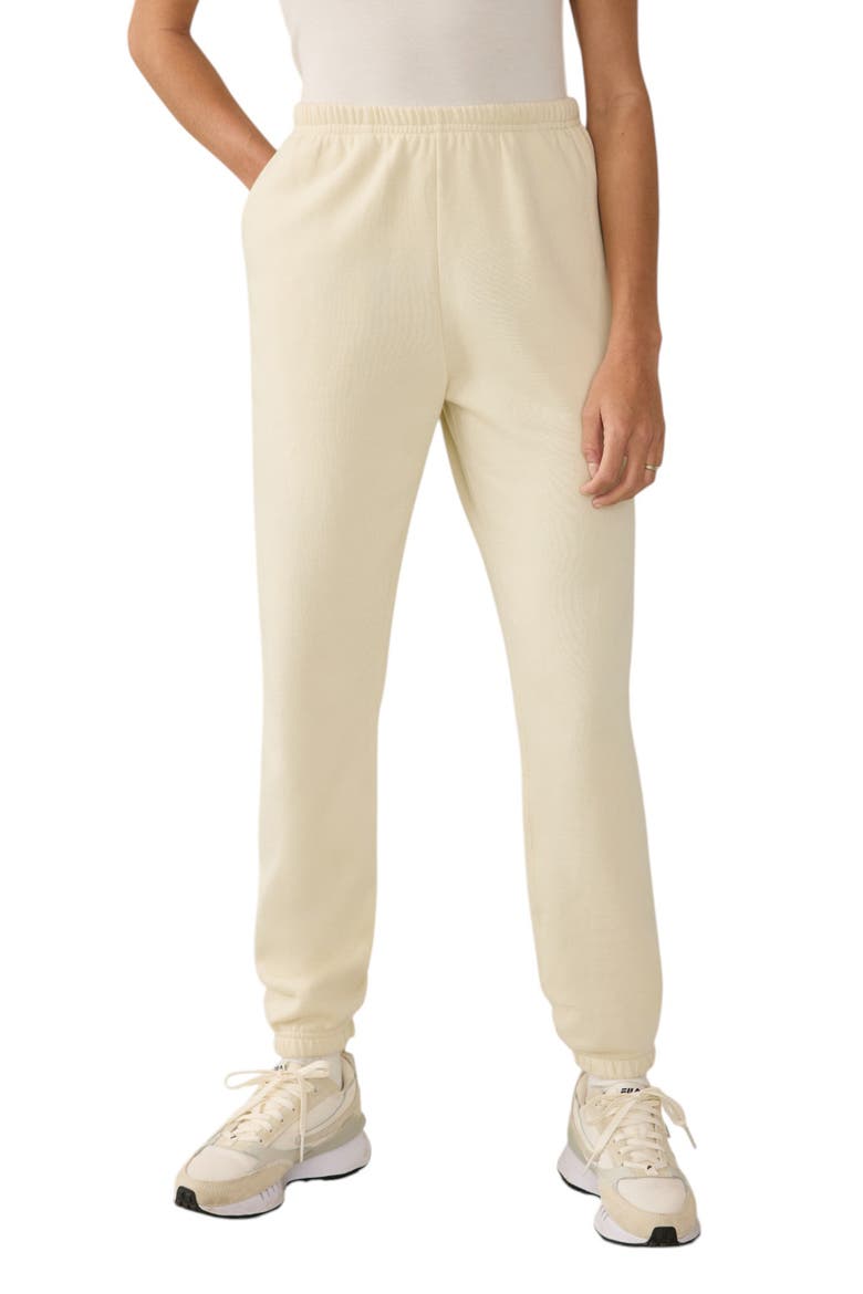 High Standard Organic Cotton Fleece Sweatpants, Main, color, CABO BLANCO