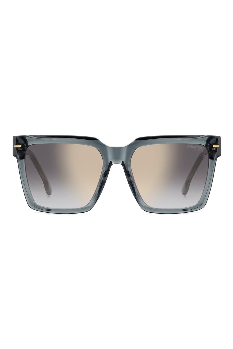 56mm Gradient Square Sunglasses, Alternate, color, GREY/ GREY