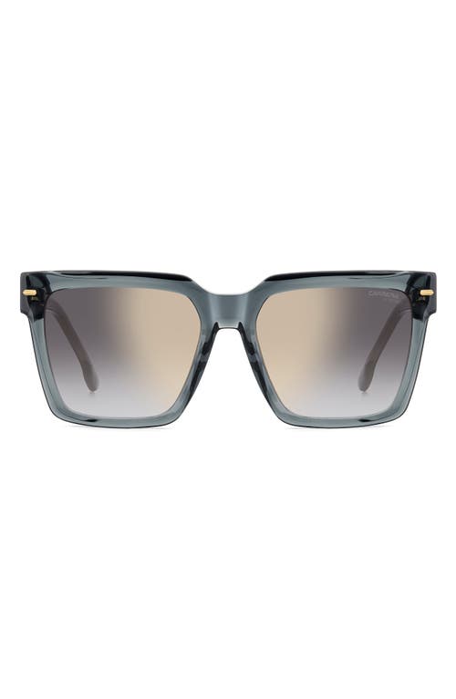 Carrera Eyewear 56mm Gradient Square Sunglasses In Grey/grey