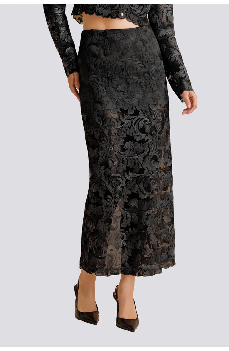 Scarlett Gasque Sovereign Skirt, Main, color, Black