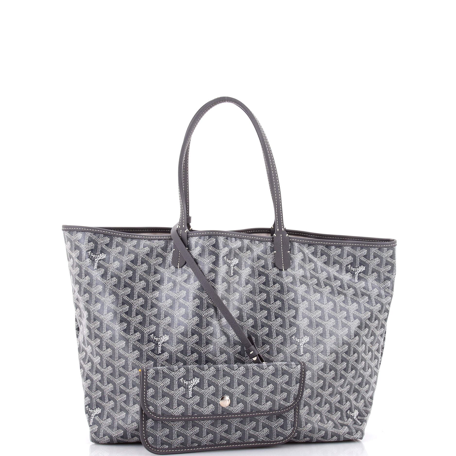 Pre-Owned Goyard Saint Louis Tote Coated Canvas PM, Alternate, color, Gray