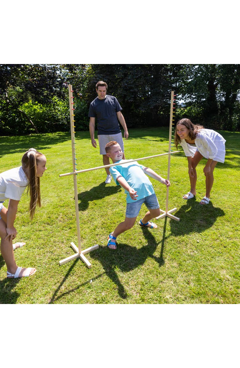 Grasshopper Games Limbo Wood Set Balance Game with Travel Bag, Alternate, color, Multicolored