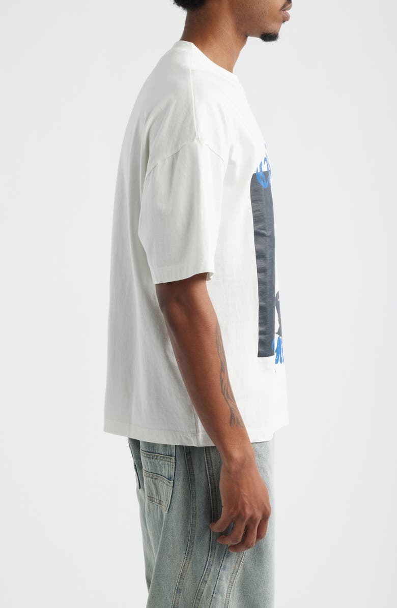 CRIMINAL DAMAGE Star Dog Cotton Graphic T-Shirt, Alternate, color, Off-White