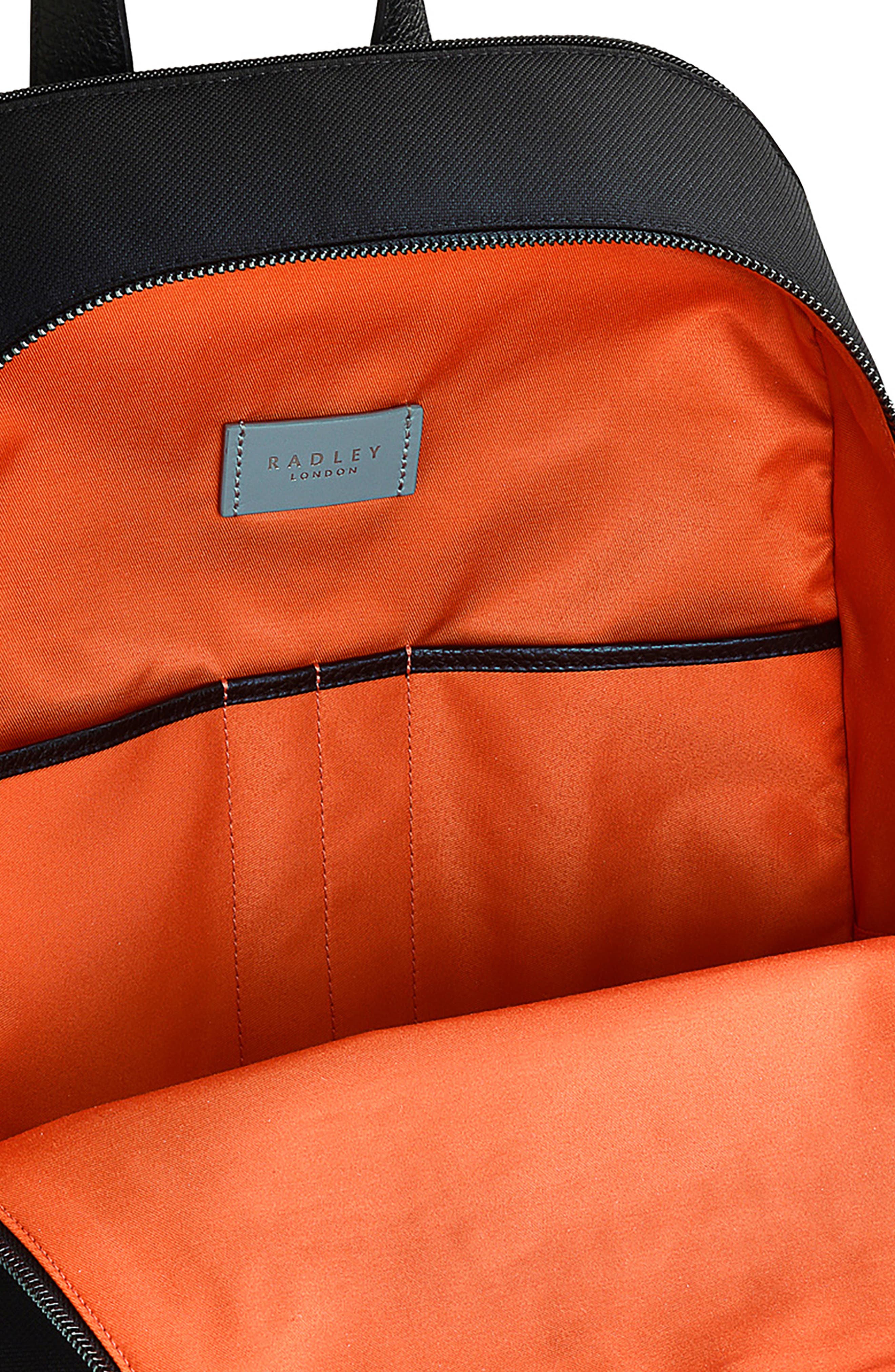Radley Dean Street Large Zip Backpack, Alternate, color, Black