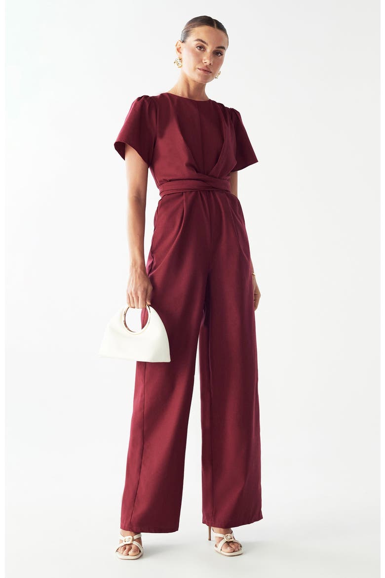 Riva Jumpsuit, Alternate, color, Burgundy