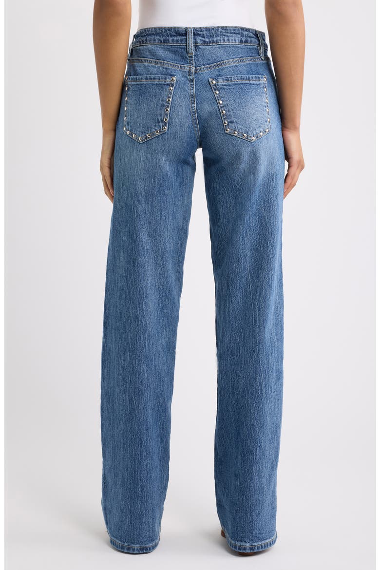 Britney Studded Wide Leg Jeans, Alternate, color, 08M MEDIUM WASH