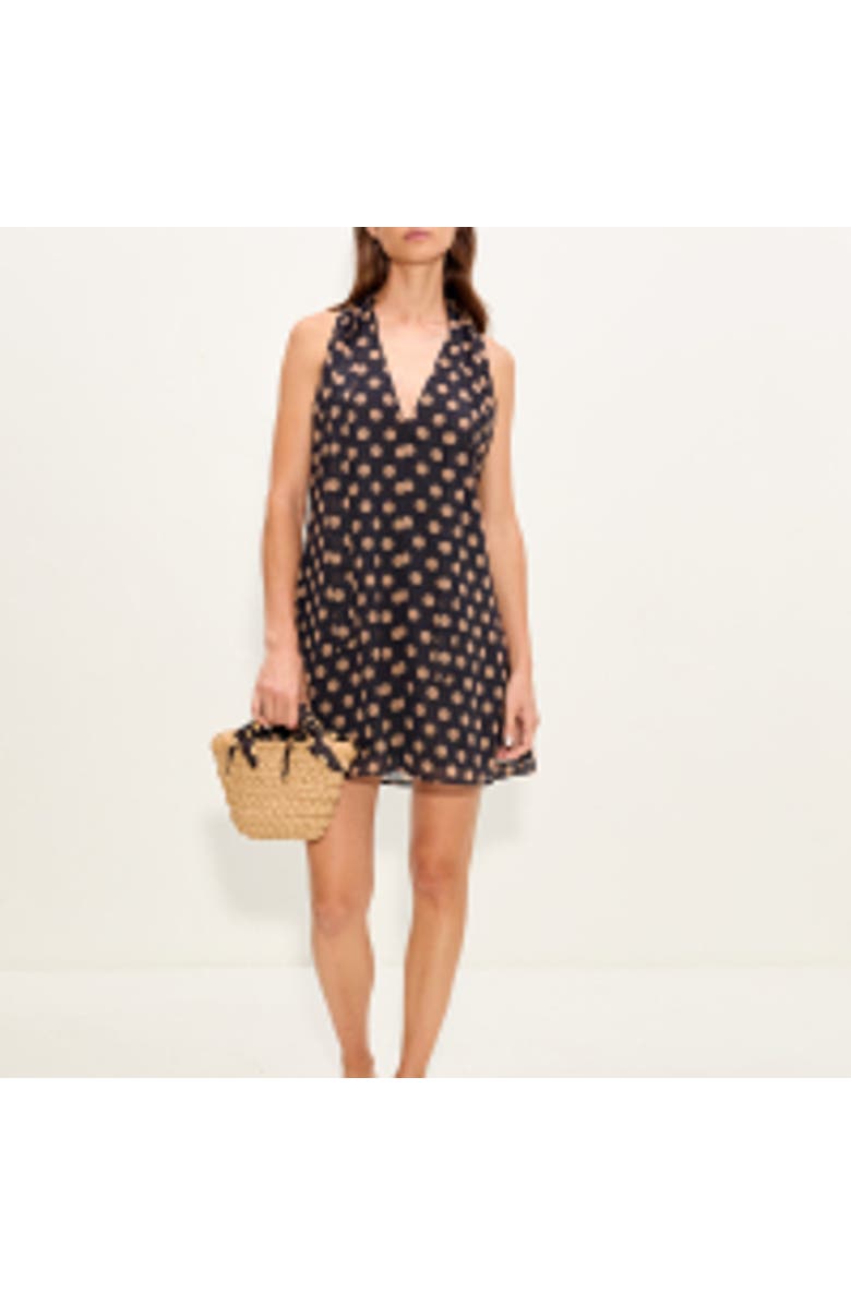 SIMONMILLER Gia Chiffon Mini Dress, Alternate, color, Brown