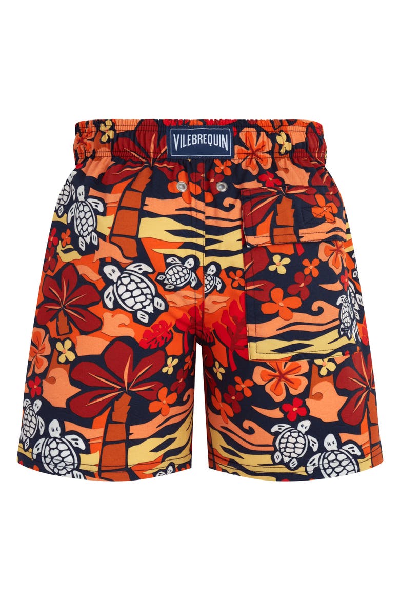 Kids' Monoï Turtles Stretch Swim Shorts, Alternate, color, ABRICOT
