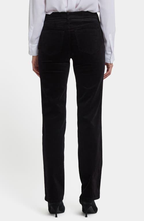 Nydj Marilyn Corduroy Straight Leg Pants In Black