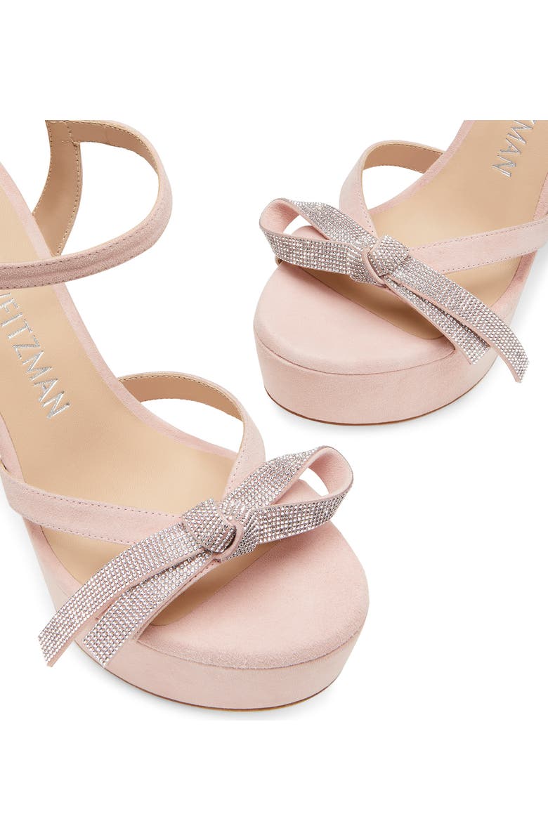 Stuart Weitzman Mega Bow Platform Sandal, Alternate, color,