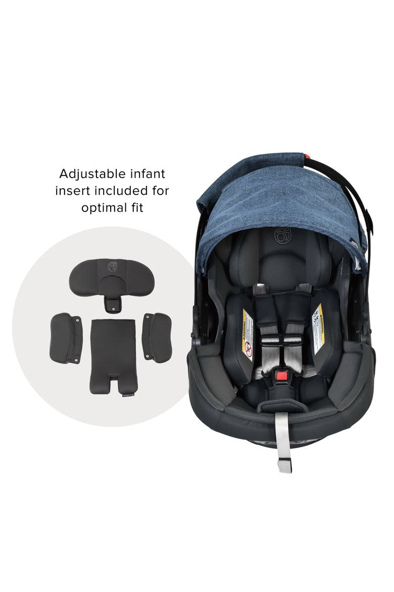 Jog, Lounge & Ride G5 Car Seat, Bassinet & Stroller Travel System, Alternate, color, MELANGE NAVY/ BLACK