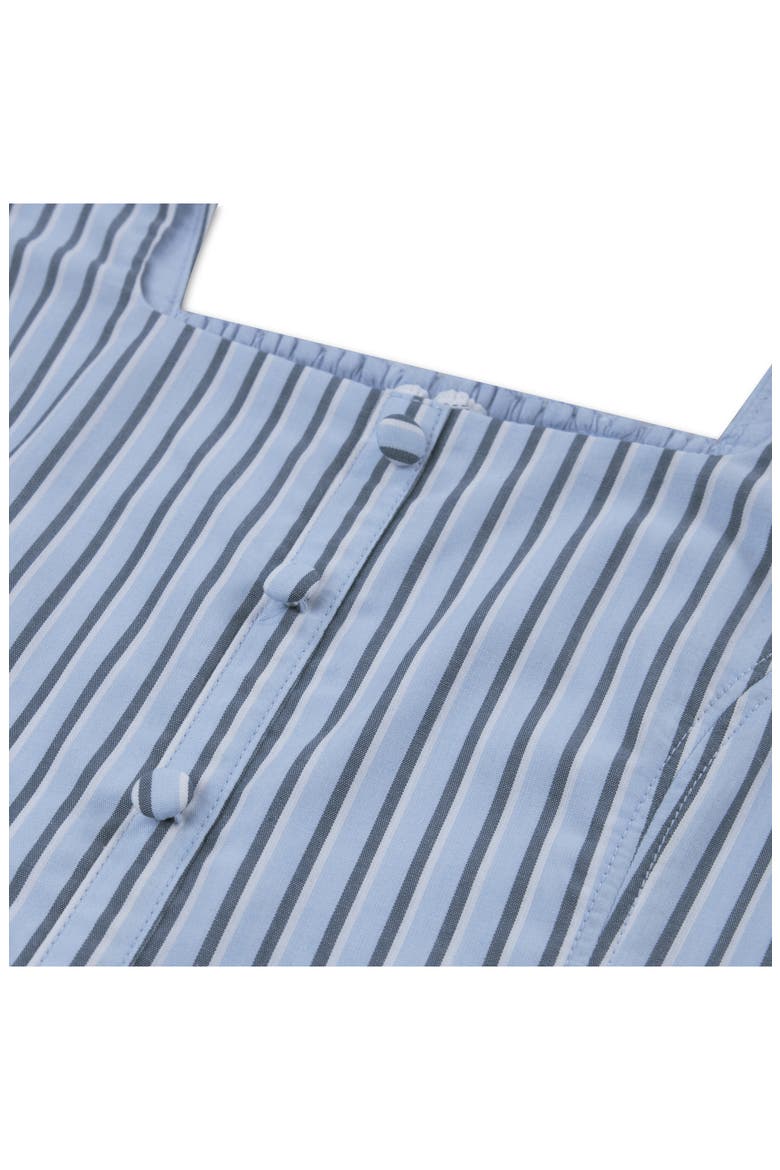 Kids' Stripe Cotton Blend Sundress, Alternate, color, WINDSURFER