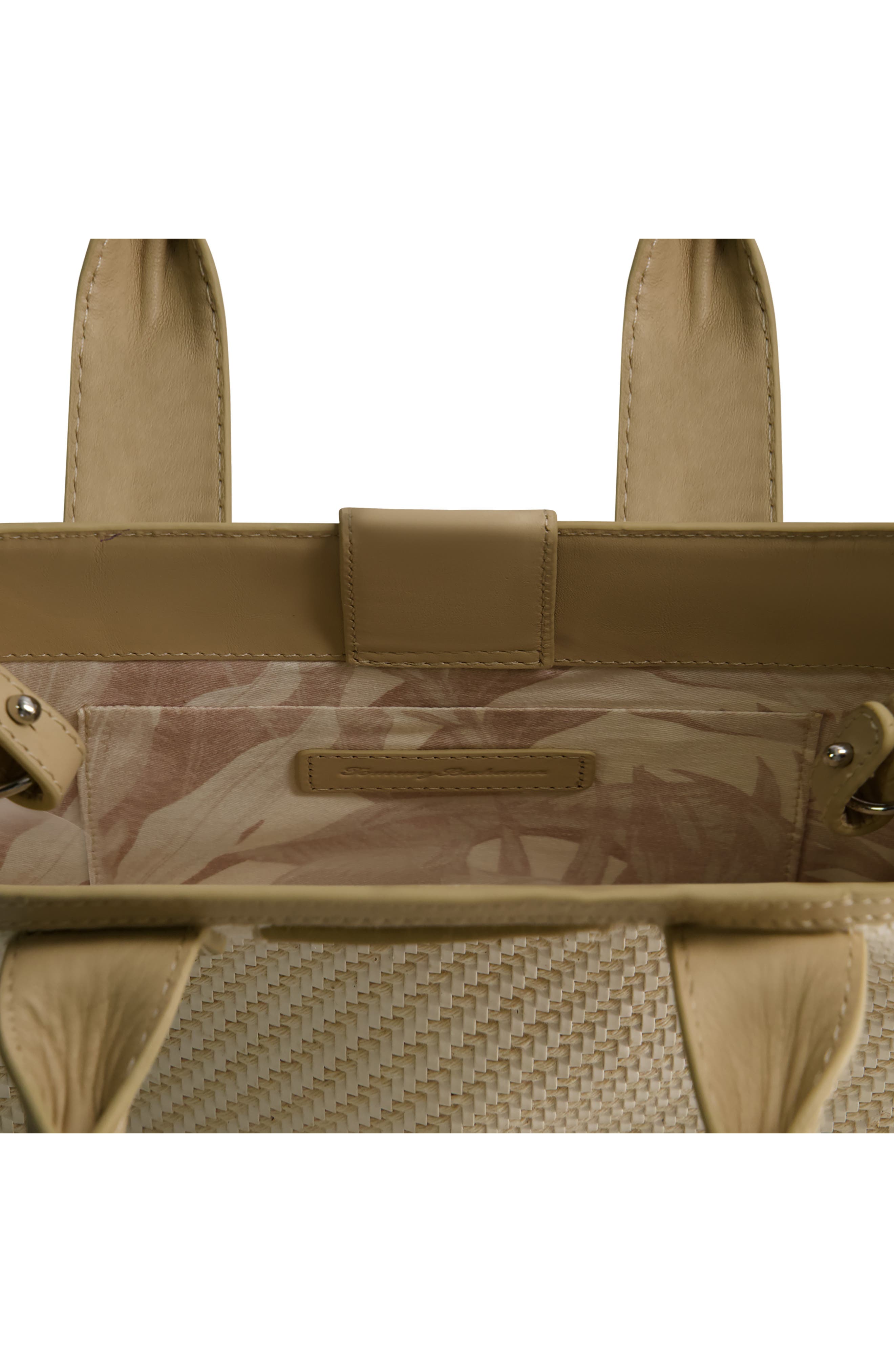 Soft Woven Modern Tote, Alternate, color, TAN/ WHITE