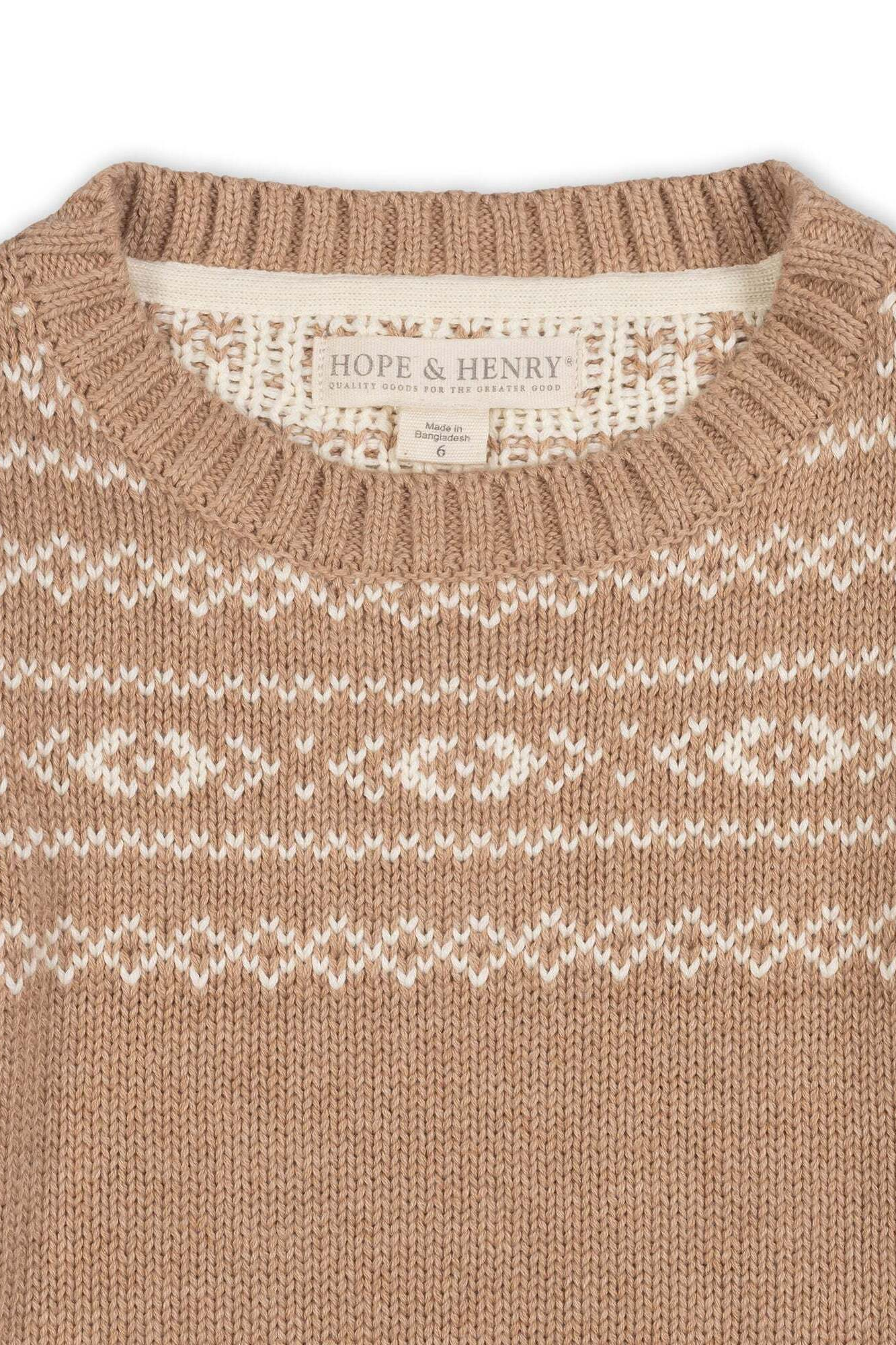 Hope & Henry Kids' Organic Cotton Crewneck Sweater | Nordstrom