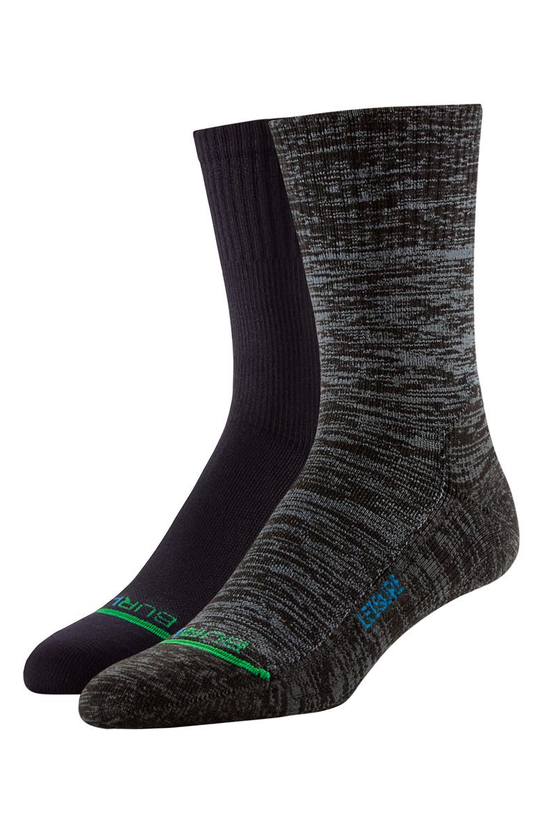 BURLIX Assorted 2-Pack Leisure Calf Crew Socks, Main, color, 