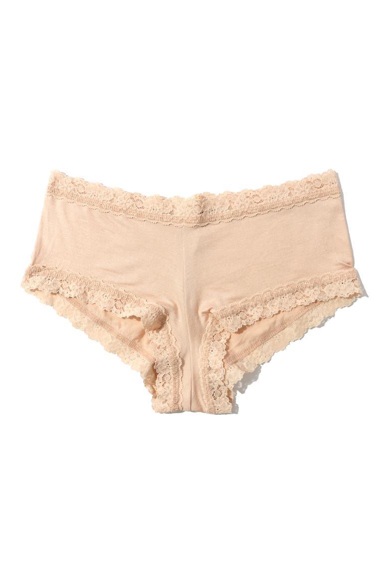 Dream Lace Trim Boyshorts, Alternate, color, CHAI
