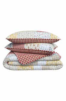Cottage Floral Patchwork Quilt Set