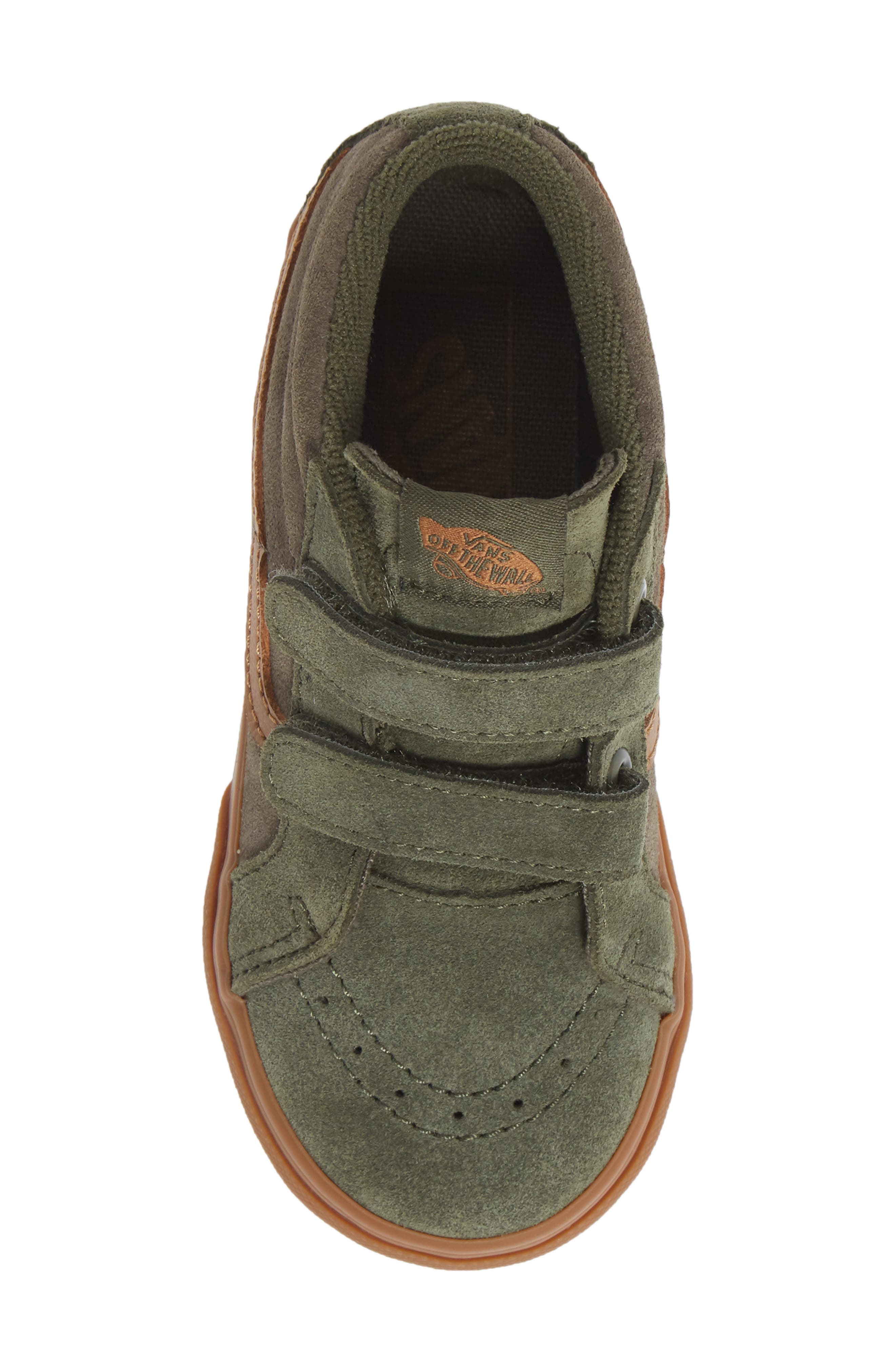 Kids' Sk8-Mid Reissue V Sneaker, Alternate, color, SUEDE GUM GRAPE LEAF/CANTEEN