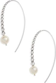 LAGOS Threader Pearl Earrings