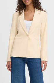 ICHI Ihlexi One-Button Blazer