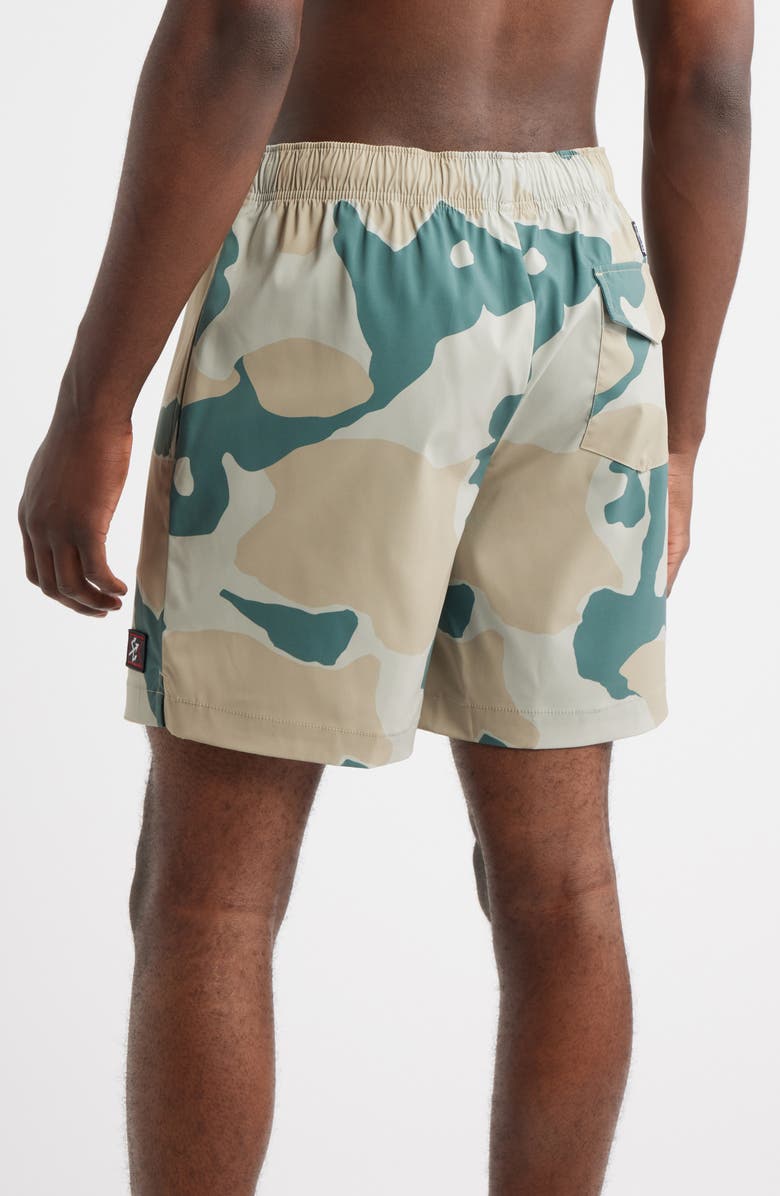 DARK SEAS Warwick Stretch Drawstring Shorts, Alternate, color, Green/ Beige Camo