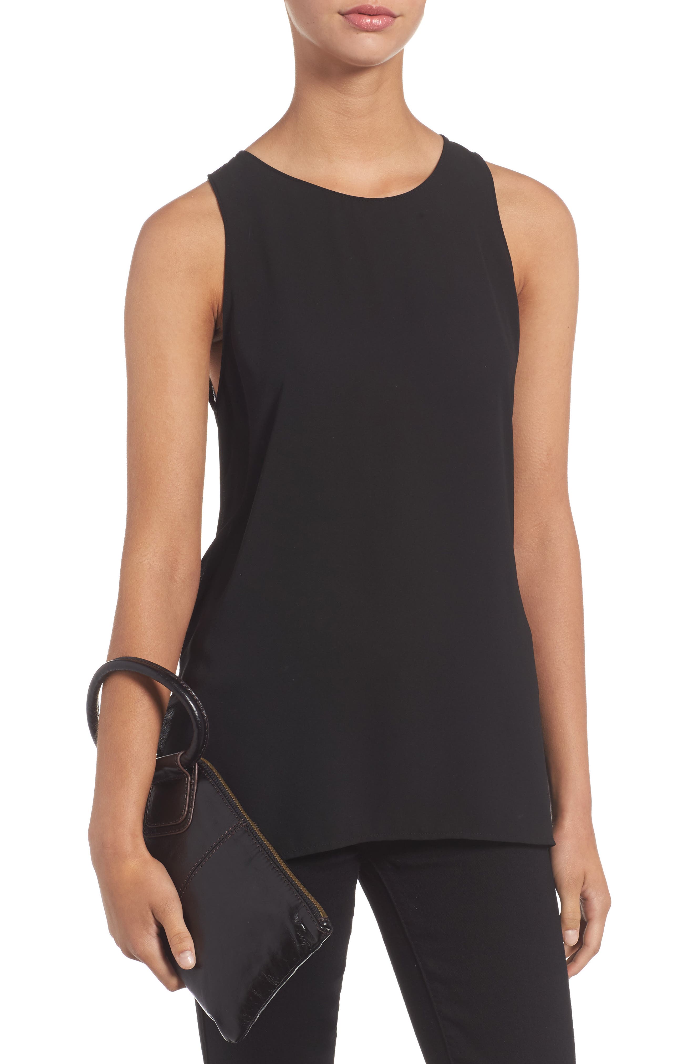 Sable Clutch, Alternate, color, BLACK