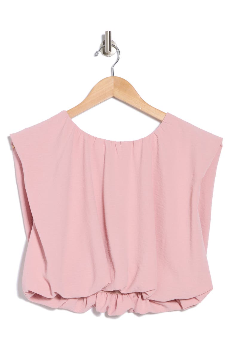 Blu Pepper Sleeveless Blouson Crop Top, Alternate, color, Light Pink