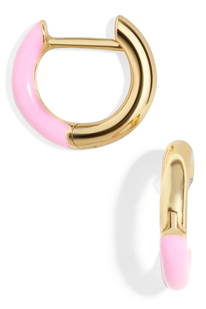 Sage 18K Gold Vermeil Earrings, Main, color, PINK
