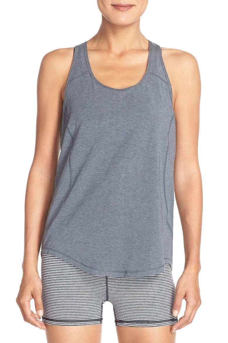 'Charm' Racerback Tank, Alternate, color, GREY GRAPHITE