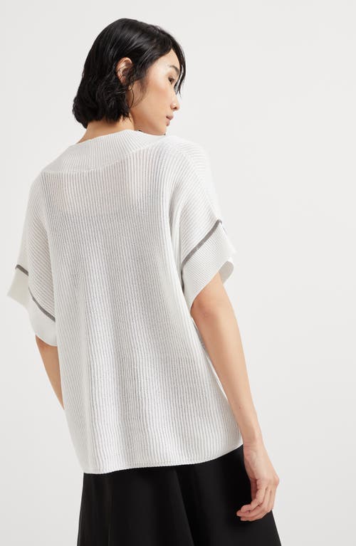 Brunello Cucinelli Monili-trim T-shirt In White