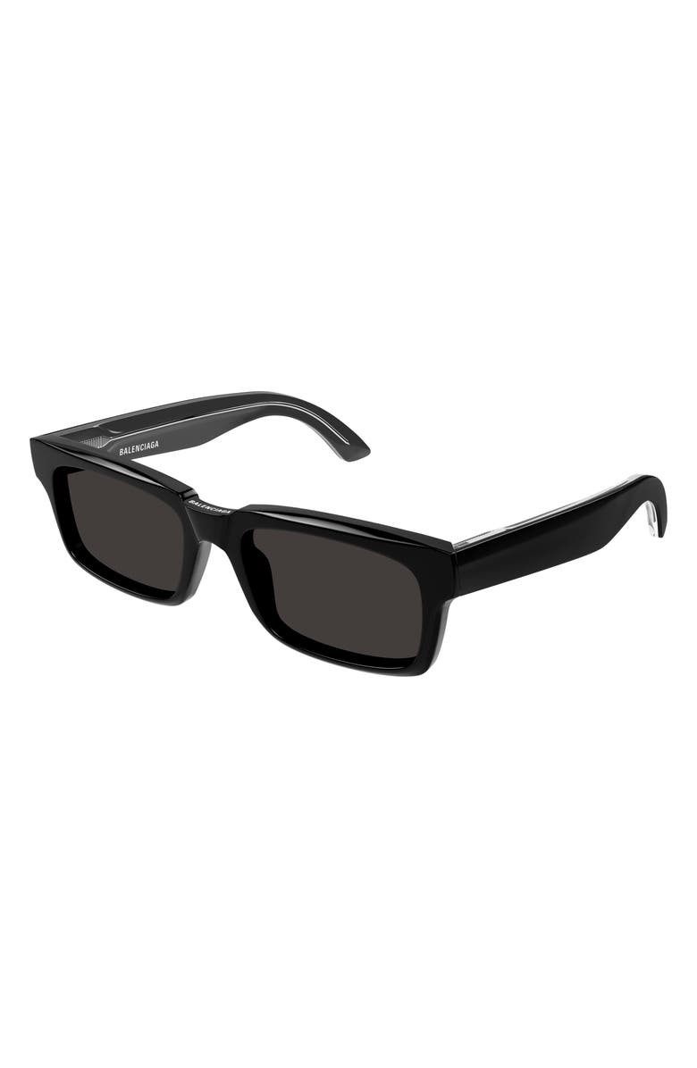 Balenciaga 55mm Rectangular Sunglasses, Alternate, color,