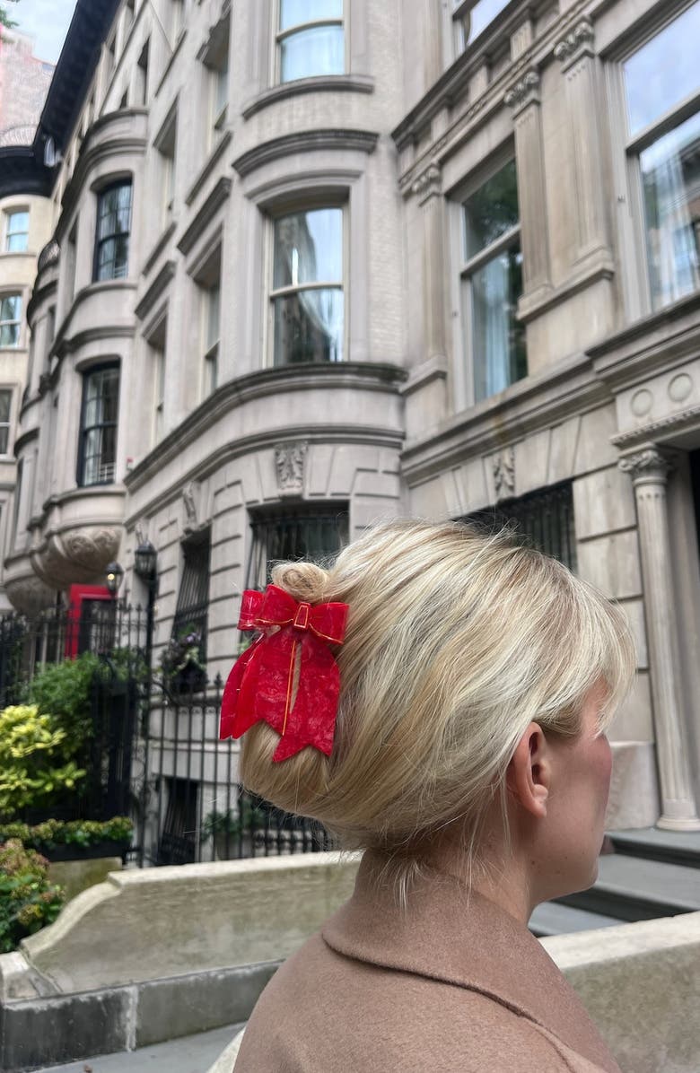 Solar Eclipse Bow Hair Claw Clip, Alternate, color, 